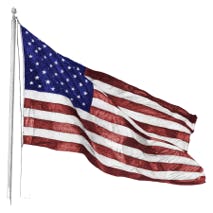 American Flag - Graphite Pencil with Digital Color